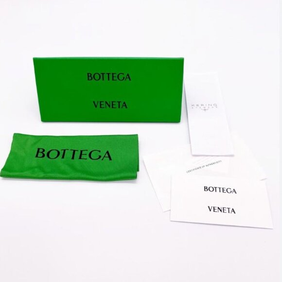 NEW BOTTEGA VENETA BV1319S 001 SUNGLASSES WOMEN BLACK CAT EYE EYEWEAR - Picture 4 of 4